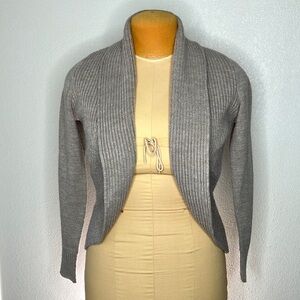 Taupe Knit Open Front Cardigan